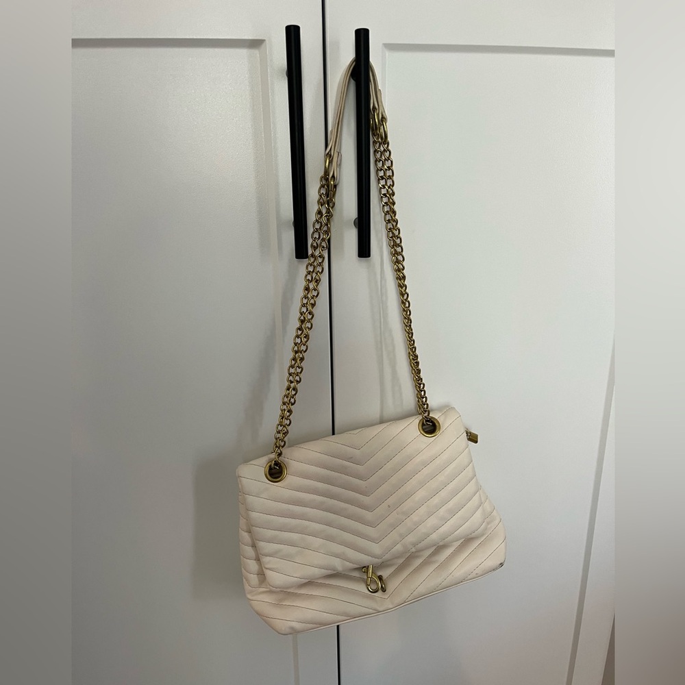 White and gold bag
